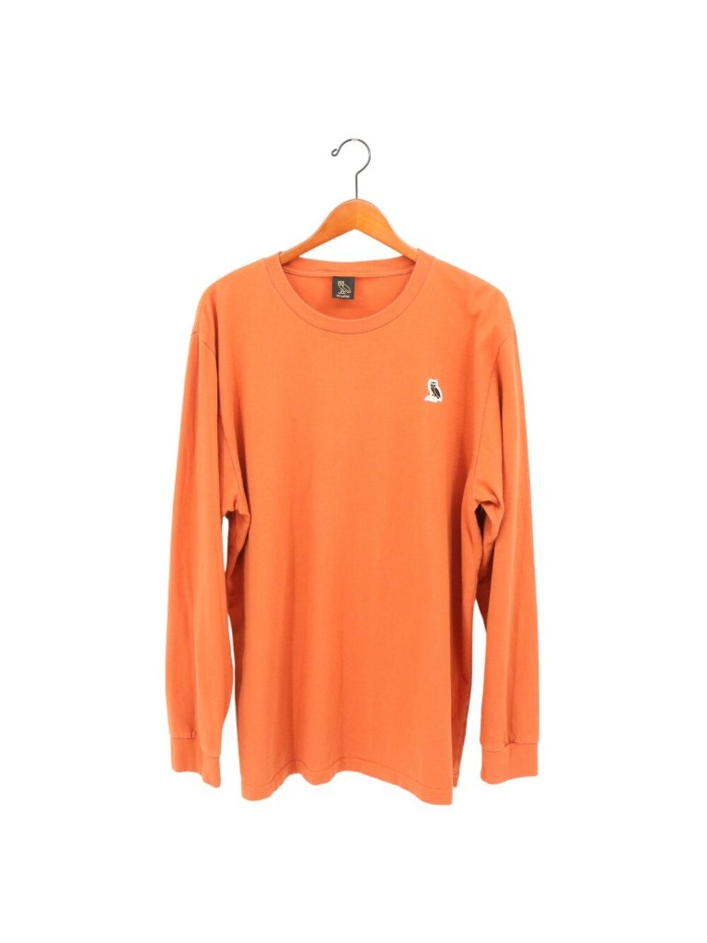 OVO October's Very Own Drake Long Sleeve Owl Logo Orange T Shirt 2XL XXL
